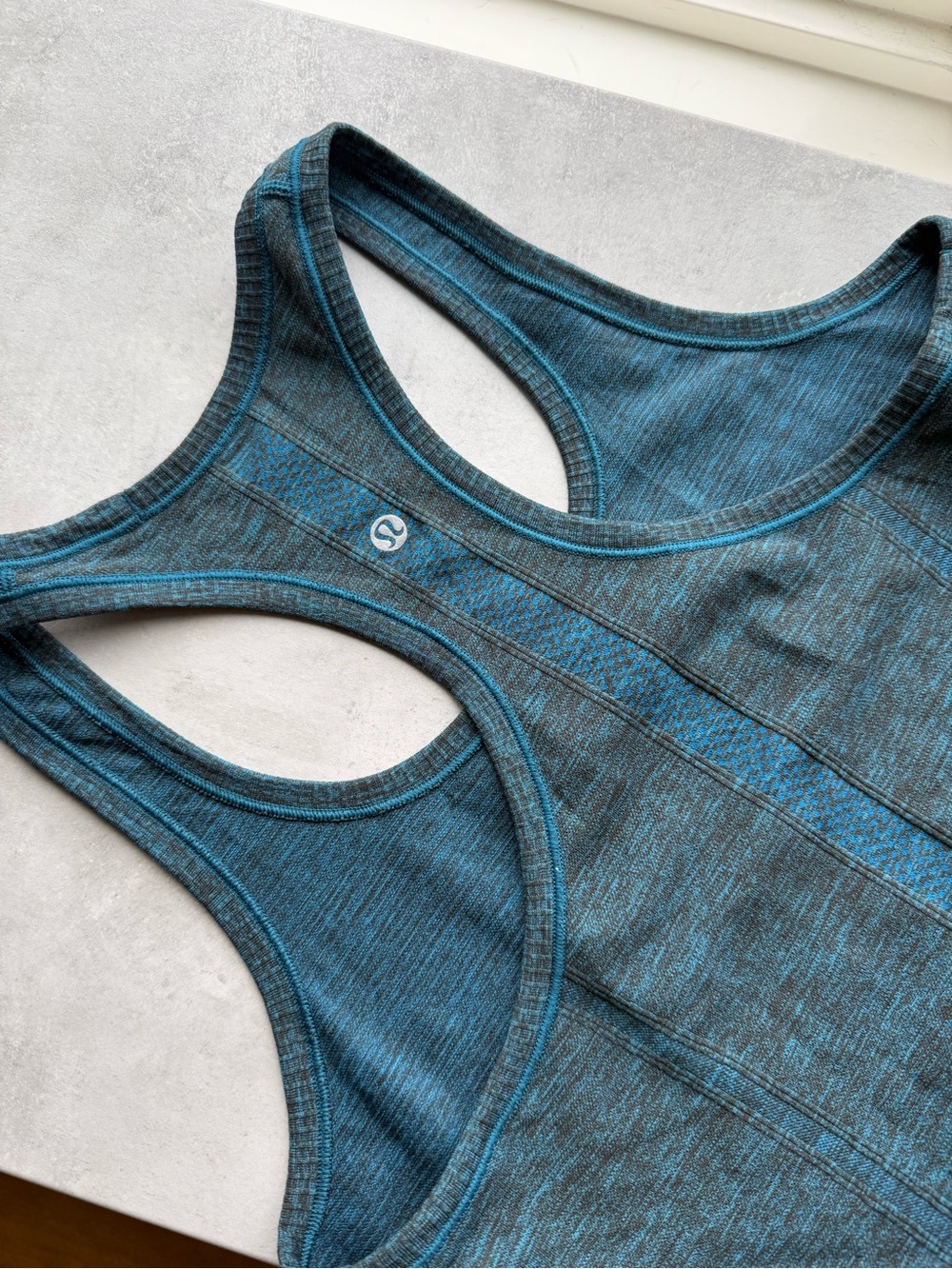 lululemon athletica Blue Teal Racerback Tank Top